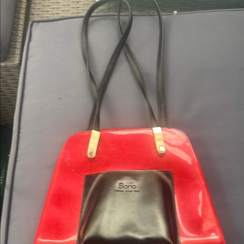 a.n.a Red and Black Women's Bag
